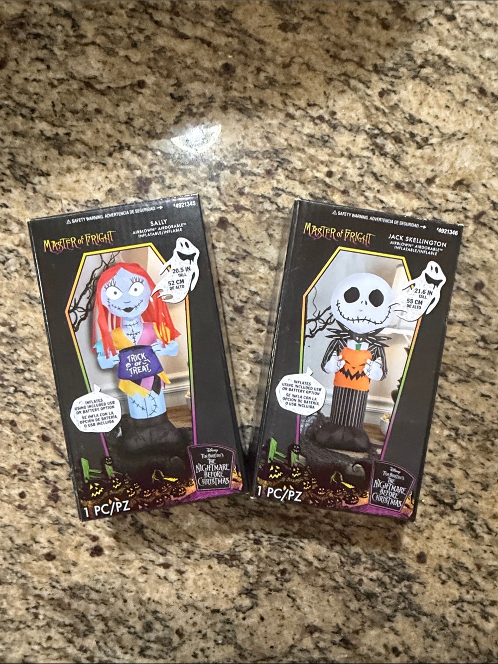 Master of Fright Sally Inflatable Holiday Decor - Jack and Sally